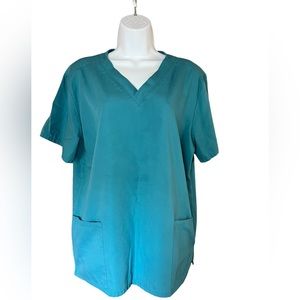 Teal/turquoise scrub top